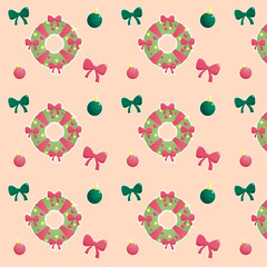 christmas pattern seamless for gift wrapping, background for computer