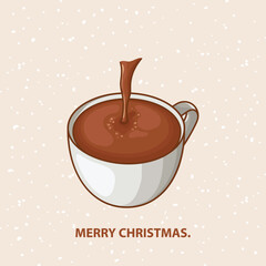 Postcard on the theme of Christmas