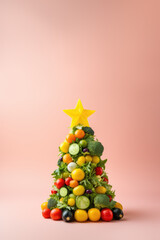 Festin Festif : Sapin de Noël Végétal pour un Noël Naturel