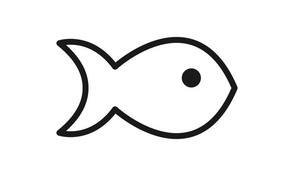 recommend clip art: Simple Fish Line Art Logo