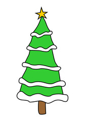 christmas tree illustration