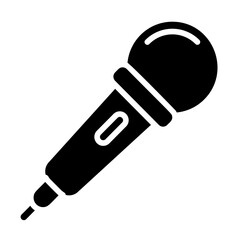 Mic, audio input, sound capture, recording device, audio pickup. icon and easy to edit.