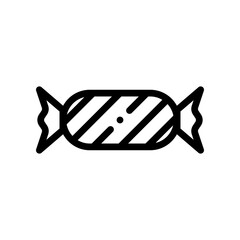 christmas candy line icon
