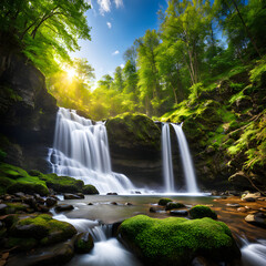 beautiful waterfall