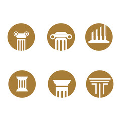 Column Logo vector symbol Template