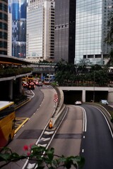 city street in Hong Kong