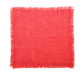 Red fabric sack transparent png