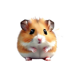 hamster isolated on a transparent background