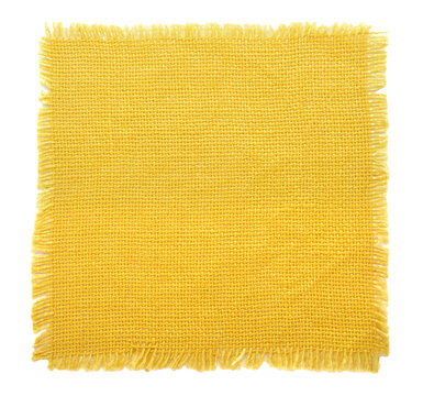Yellow fabric sack transparent png