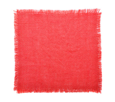 Red fabric sack transparent png