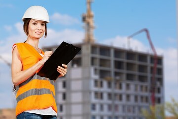 Young engineer on factory, work checking up process