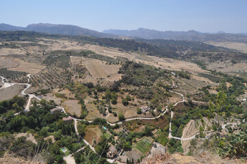 Fototapeta na wymiar Hills in Andalusia