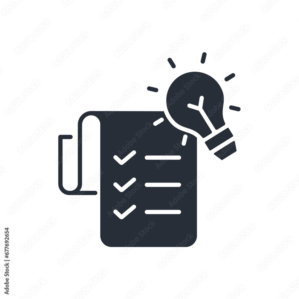 Poster concept idea icon. vector.editable stroke.linear style sign for use web design,logo.symbol illustrat