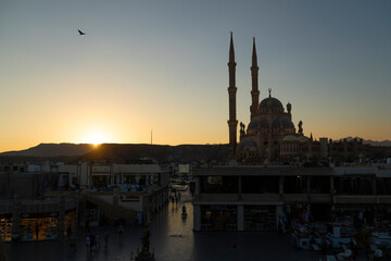 Al Sahaba Mosque at sunset Sharm el-Sheikh