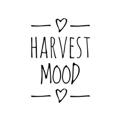 ''Harvest Mood'' Lettering Design