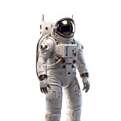 Isolated astronaut on a transparent background. This image provides a clean and versatile visual for use in a variety of creative projects. © sani