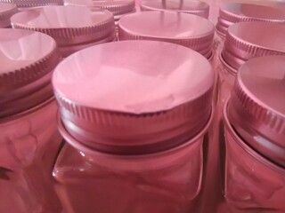Small glass bottle for spices