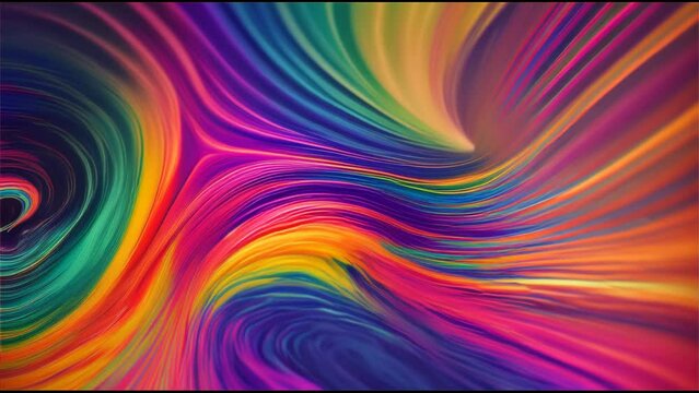 Vibrant Rainbow Swirls