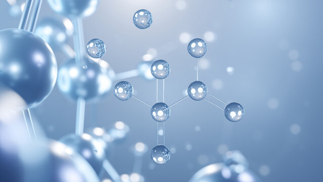 sodium metabisulfite molecular structure 3d, flat model, antioxidant e223, structural chemical formula view from a microscope