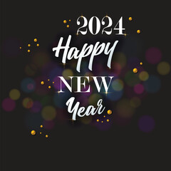 blurred black new year background illustration