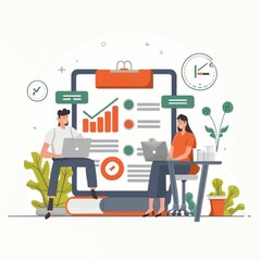 Fototapeta premium social network design