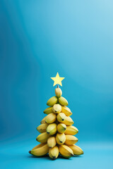Noël Tropical : Sapin Festif Composé de Bananes - 677697058