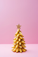 Noël Tropical : Sapin Festif Composé de Bananes