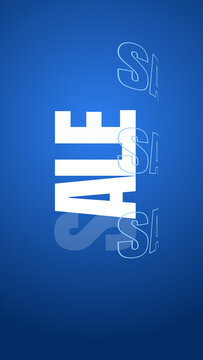 Abstract Sale Text Animation for Social Media Story