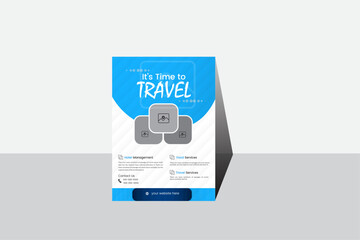 Modern leaflet design with mockup presentation.