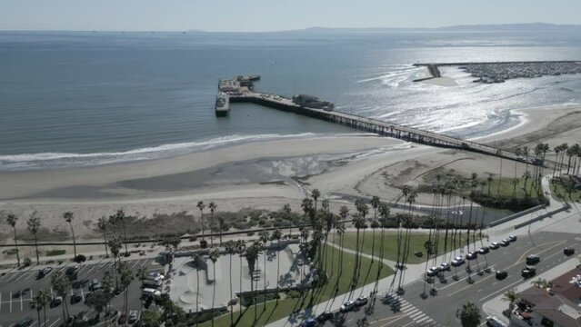 Santa Barbara California pacific coast. Pier Downtown