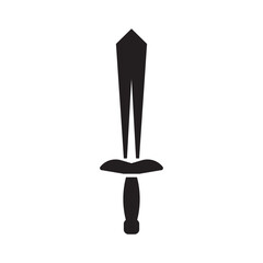 sword icon design vector isolated