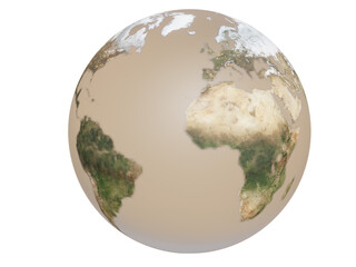 glass bowl golden world 