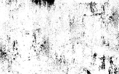 Grunge black and white pattern. Monochrome particles abstract texture. Background of cracks, scuffs, chips, stains, ink spots, lines. Dark design background surface. Gray printing element. 