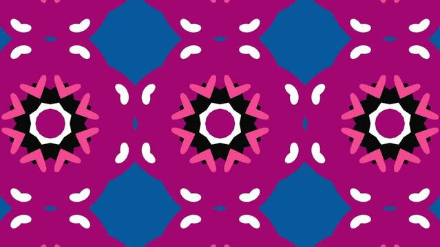 Kaleidoscope ornament mandala motion tile background pattern animation wallpaper