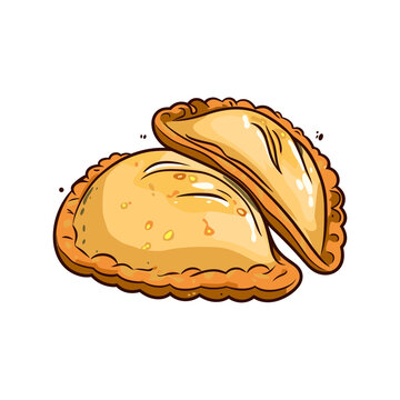 empanadas isolated vector