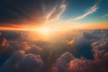 sunset in the clouds