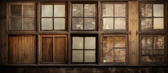 The vintage wood background sets the tone for the house s interior design blending elements of grunge and vintage architecture to create a unique concept with old windows and doors adding c