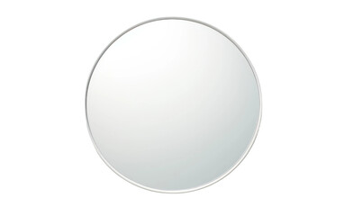 Convex Mirror on White Canvas On Transparent Background.