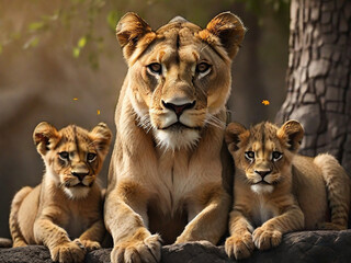  lion in families. Generative AI