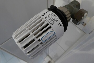 Closeup of the heater temperature controller