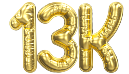 Font With Number 3D Rendering