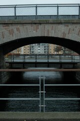 Stone bridge over the river at daytime