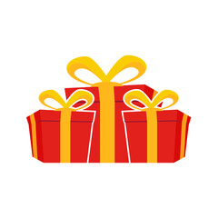 surprise red gift box, birthday celebration, special give away package, loyalty program reward,