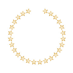 luxury golden wreath frame