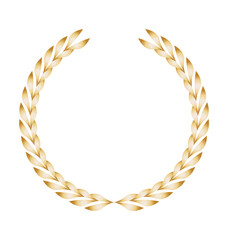 luxury golden wreath frame