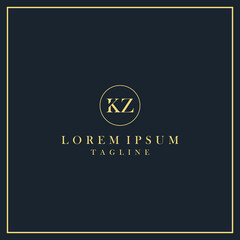 kz circle logo - obrazy, fototapety, plakaty