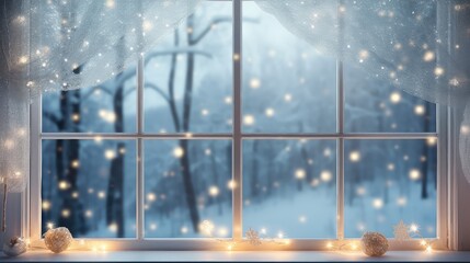 snow frost weather xmas icy illustration glass frame, background winter, crystal christmas snow frost weather xmas icy