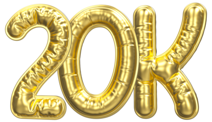 Font With Number 3D Rendering