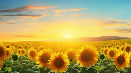 Foto op Aluminium summer yellow sunny morning radiant illustration nature spring, floral garden, color plant summer yellow sunny morning radiant © vectorwin