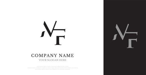 Initial MF Logo Design Vector 